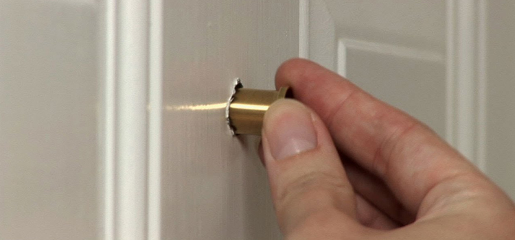 peephole door repair in Richmond West