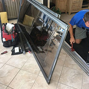 sliding glass door frame repair Richmond West